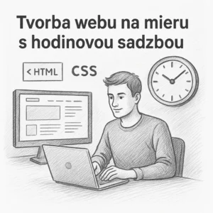 Ručne kreslená ilustrácia tvorba webu na mieru